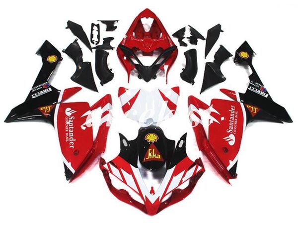 

injection mold new abs motorcycle full fairings kit fit for yamaha yzf-r1 2007 2008 07 08 bodywork set red black