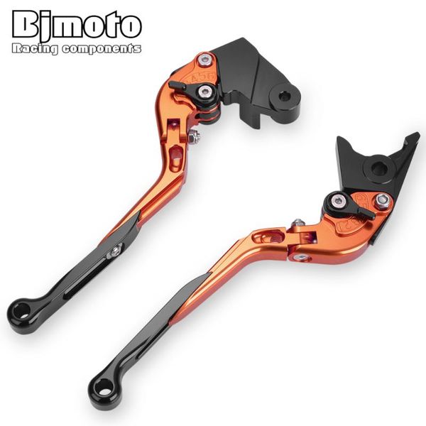 

bjmoto motorcycle folding extendable brake clutch leversfor rc125 rc200 rc390 duke 125 200 390 motocross brakes lever