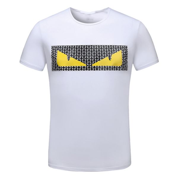 

мода марка мужчины женщины с коротким рукавом рубашки заклепок смешные глаза печать высокого качества хлопка мужчины охладиться тенниска хип, White;black