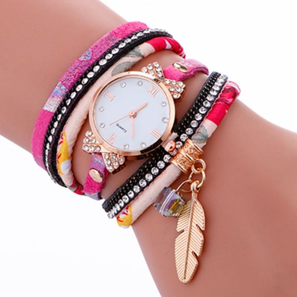 

women's watch bracelet watch ladies fashion women's watches leather circle band gold dial quartz wristwatches 2019 reloj mujer, Slivery;brown