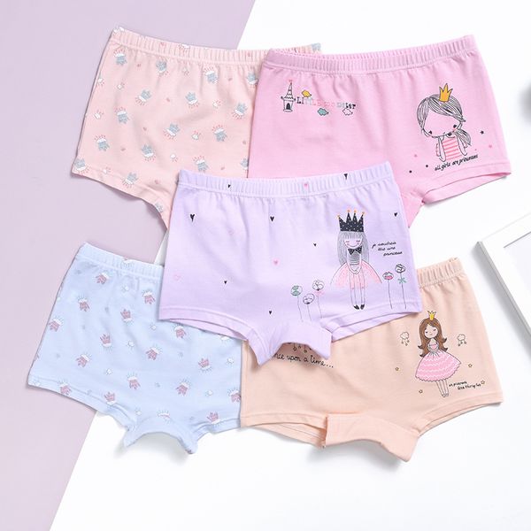 

2020 new arrived girl baby boxer shorts panties kids children underwear 2-11years 5pcs/lot, Camo