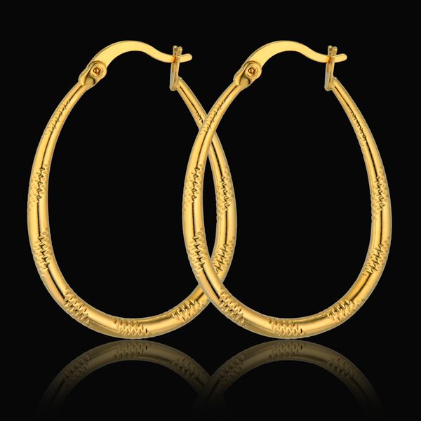 

large hoop women gold color round ear metal hoop earrings big circle smooth light weight brincos, Golden;silver