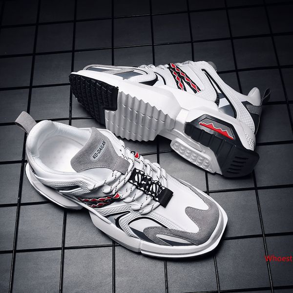 

fashion designer mens platform shoes black white multi-colors women mens leather casual shoes trainers sneakers made in china size 39-44