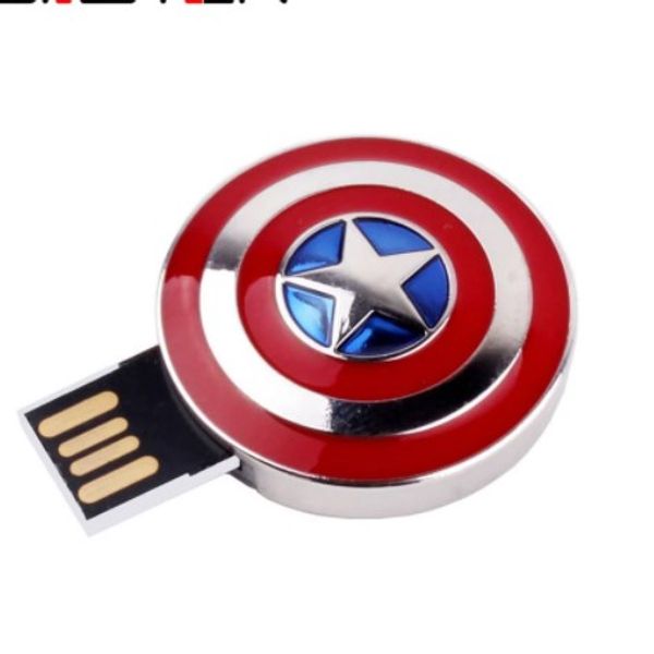 

fashion selling metal captain america shield external storage usb 2.0 4gb 8gb 16bg 32gb 64gb usb flash drive