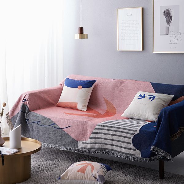 

modern sofa throw blanket simple carpet tapestry sofa towel travel weighted knitted throw blanket bedspread home textile