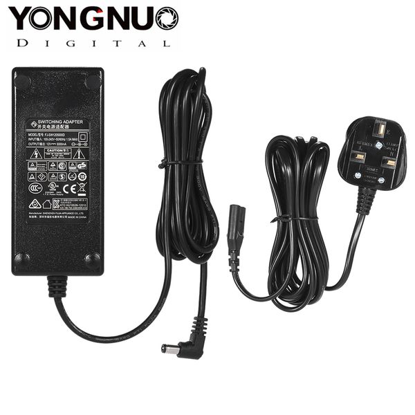 

yongnuo 12v 5a ac power adapter charger for yongnuo yn600l series yn300iii yn168 led video light ac power adapter charger