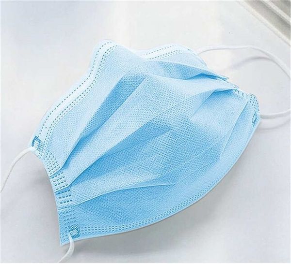 

лицевые маски маски синей практической пыле и женщины людей рот маске 3 слоя non woven fabric