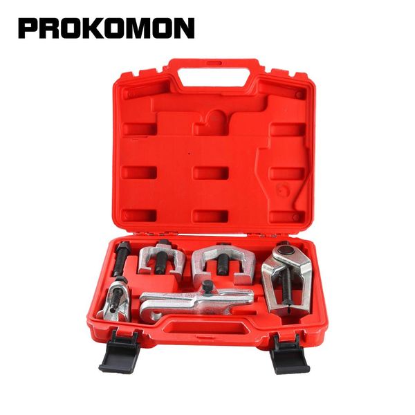 

5 pc ball joint separator tie rod end kit pitman arm puller auto tool set remover