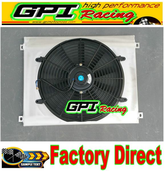 

aluminum radiator shroud + fan for f100 f150 f250 f350 v8 67-81 bronco f-250