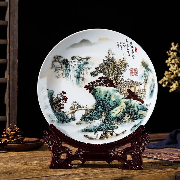 

jingdezhen porcelain dish accessories living room home crafts chinese-style decoration decoration tv cabinet entrance wine