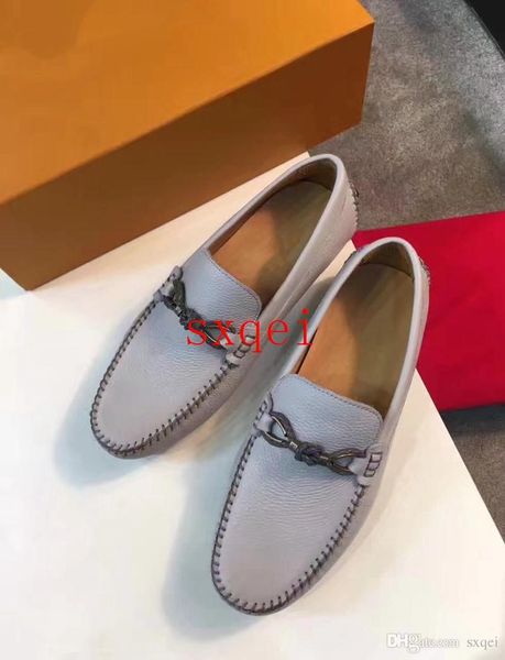 

f1021 2018 новых людей дизайнерские платья обувь из натуральной кожи металла привязок свадебная обувь мужские мокасины классический моды муж, Black