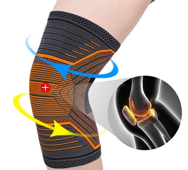 

1pcs fitness running cycling knee support braces elastic nylon sport compression knee pad sleeve for basketball volleyball, Black;gray