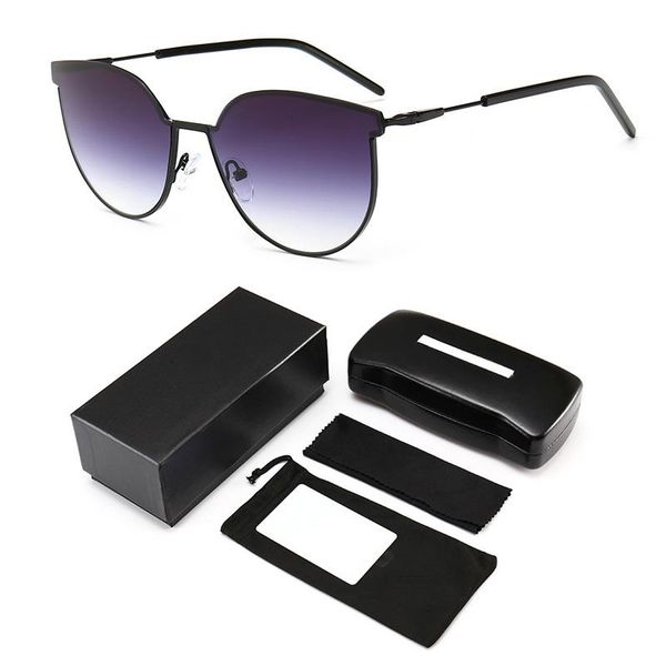 

new vintage cat eye sunglasses women fashion brand designer polarized cateye sun glasses for female shades uv400 with box, White;black