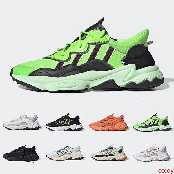 

bold orange pride xeno ozweego for men women running shoes neon green solar yellow halloween tones core black trainer sports sneakers 36-45