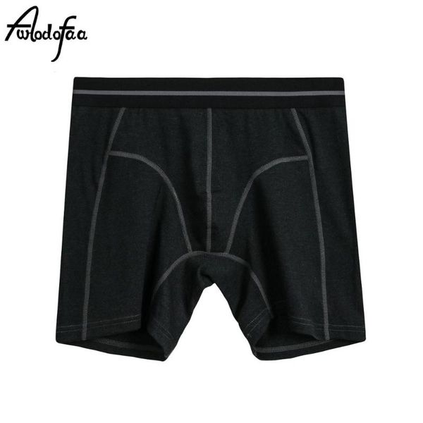 

sell quality underwear men boxer long underpants trunks boxershorts bulge pouch cotton breathable underpants underwear, Black;white