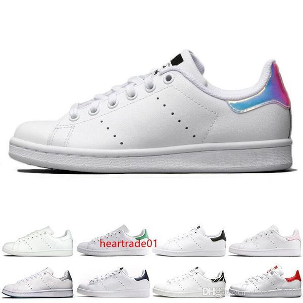 

smith rushed men women stan shoes black white red blue silver pink smith sneakers casual shoes leathe size 36-44
