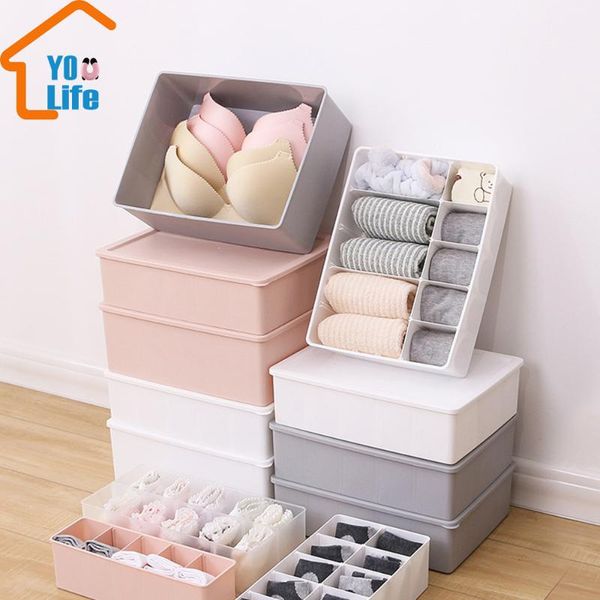 

multi-size cosmetic case underwear storage box wardrobe household covered bra socks panties storage box plastic finishing