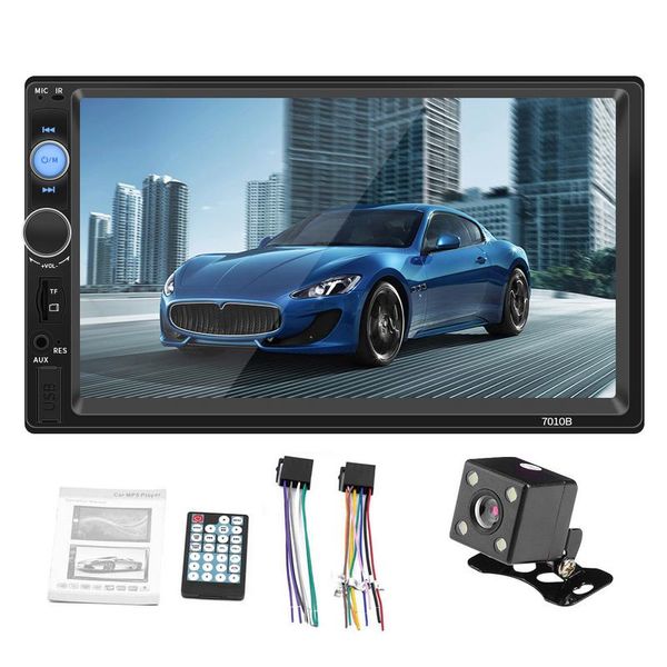 

автомобильный dvd 2 DIN 7-дюймовый HD MP5 FM-плеер с сенсорным экраном Bluetooth автомобильный стерео Радио подключение камеры поддержка IOS Android System Player