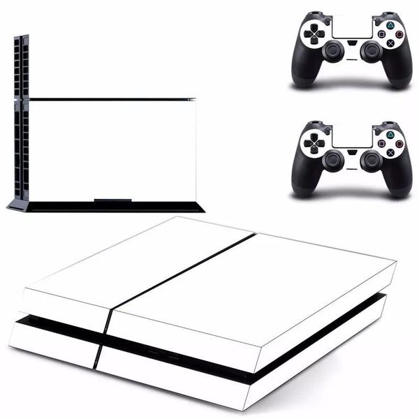 

white skin sticker for ps4 play station 4 console 2 controller protector skin