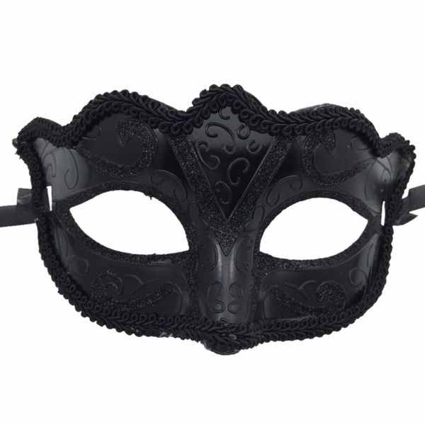 

1pcs men ladies masquerade ball mask venetian party eye mask new black carnival fancy dress costume party decor