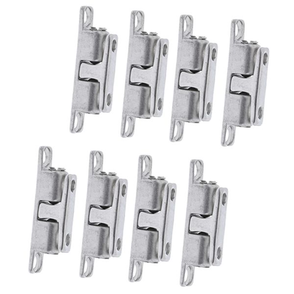 

8 x door latch catch steel finish 42mm garrage cabinet small doors catch