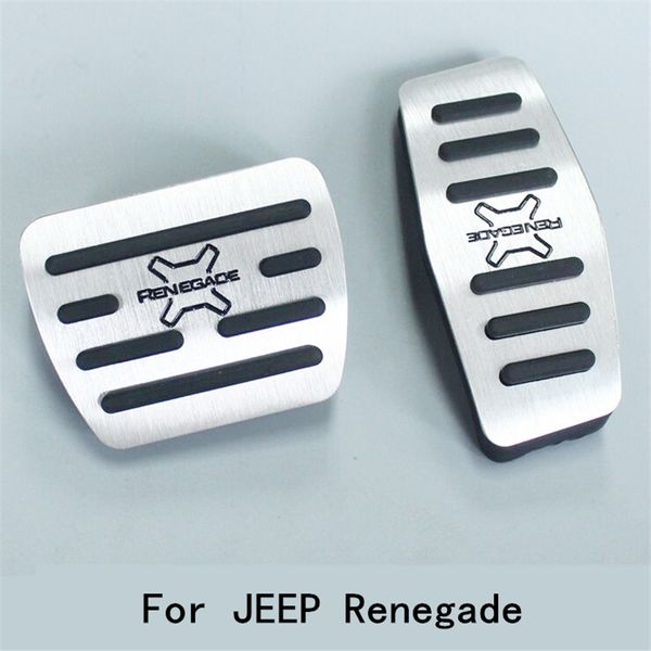 

auto accessories aluminium car pedals for renegade 2015 2016 2017 car accelerator pedal foot skid plate/non-slip pedal