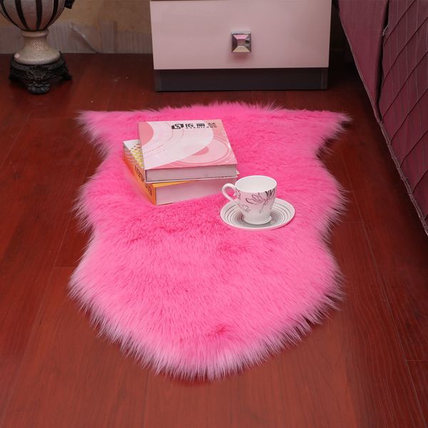 

wholesale custom australia imitation wool carpet mat whole sheepskin sofa plush living room bedroom bedside coffee table