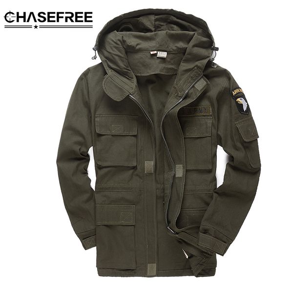 

men style tactical jackets for men pilot coat us army 101 bomber jacket coat, Black;brown
