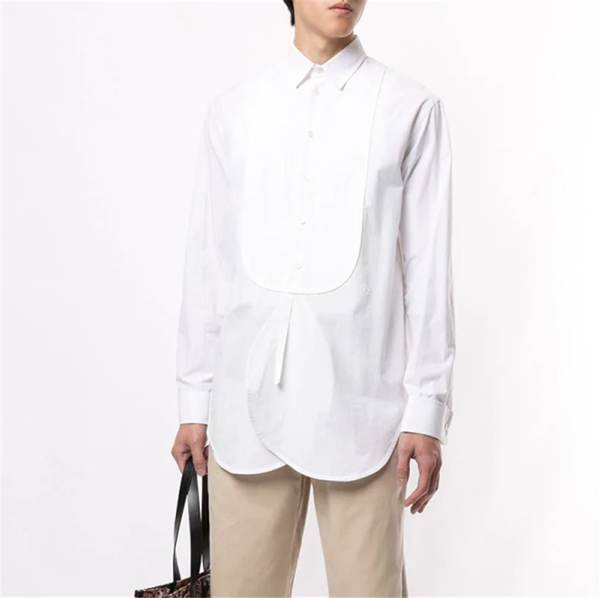 

customized spring new style long sleeve loose youth leisure trend men's solid color leisure youth versatile plus size shirt, White;black