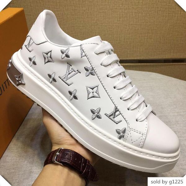 

Women ca ual luxury fa hion neaker footwear with original box flat time out neaker chau ure de femme women hoe