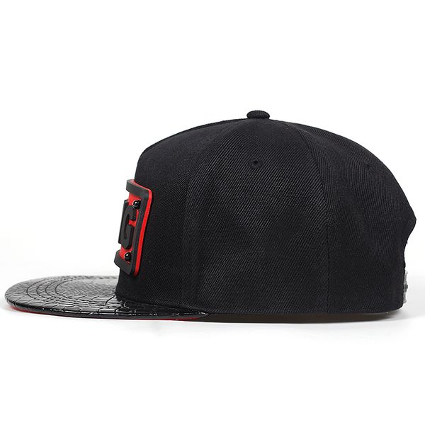 

pu alligator leather flat bill hip hop hats 3d king soft silicone snapback hats for boys and girls, Blue;gray