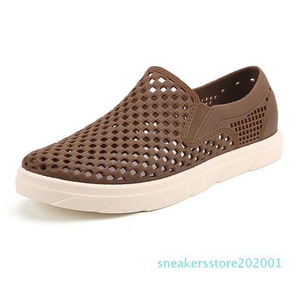 

сандалии мужская обувь лето скольжению на мужские пляжные сандалии удобные открытый мужчины тапочки sandalias hombre размер 39-44 s11, Black