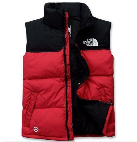 

2019 men down winter down jacket the north polartec vest male sports hooded jackets bomber collar with zippers outdoor face coats, Black;white