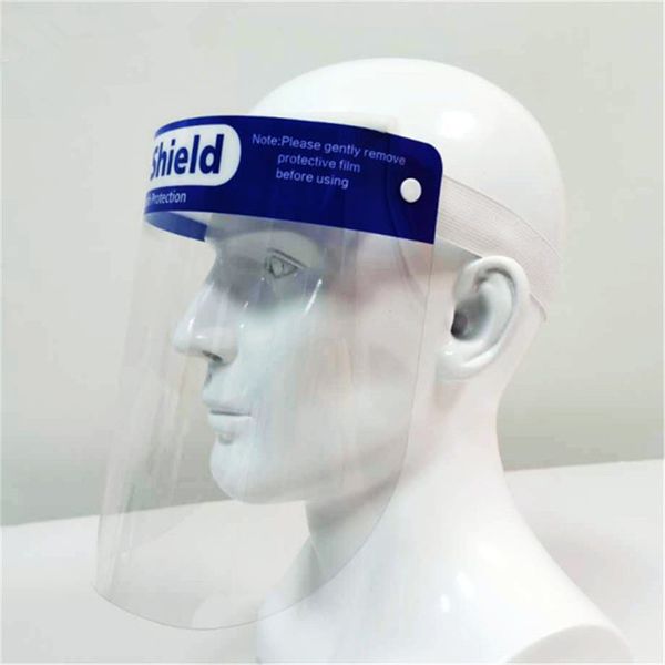 

wholesale Full cover Face shield mask PVC Material Anti-droplets Anti-fog Dust-proof Face Shield Protective Cover Safe cooking tool DHL