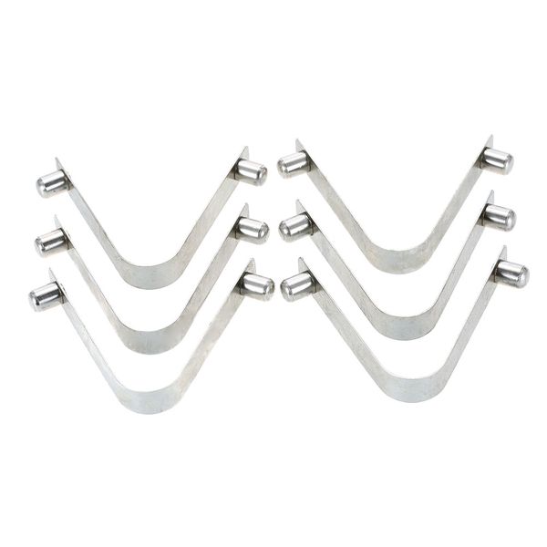 

6pcs kayak paddle clip holder paddle spring clips tent pole clips push button spring snap clip locking tube pin keeper mount