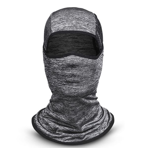 

cycling face mask motorcycling neck warmer hood cooling riding wrap ice silk sunlight protection cycling headgear, Black