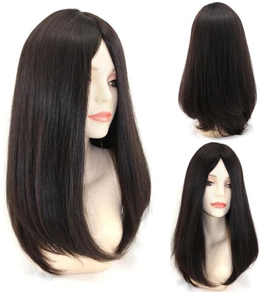2020 Grade Human Hair Black Color The Best Sheitels 4x4 Silk Top