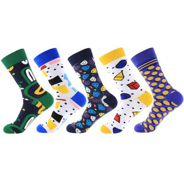 

mid stockings man / woman casual fashion novelty art couple socks crew fashion dress socks 2pcs, Black