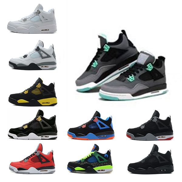 

4 4s men basketball shoes military motosports blue alternate 89 pure money white cement royalty bred black cat man designer sneakers