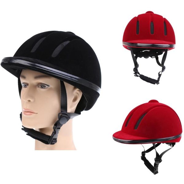 

adjustable safety horse riding hat velvet equestrian helmet protective gear for mens womens sports safety helmets