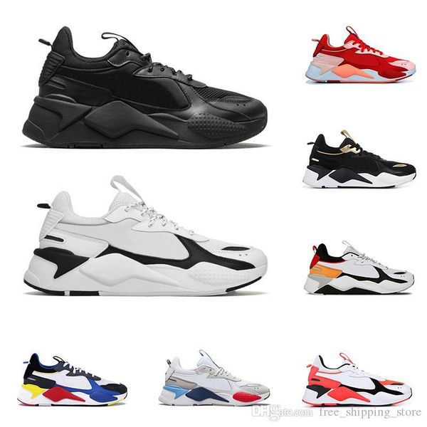

2020 rs-x reinvention toys men women casual shoes triple black bright peach tracks mens breathable trainers platform sneakers size 36-45