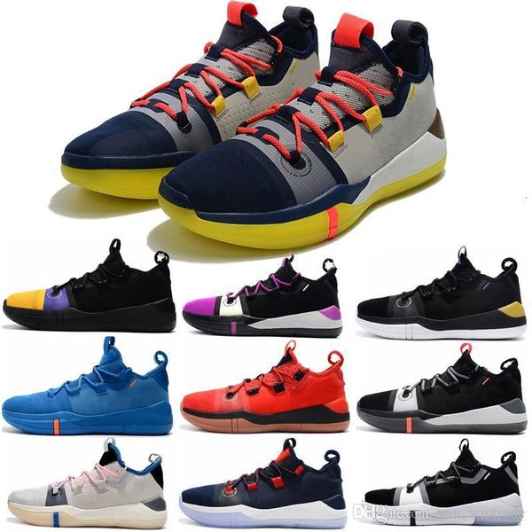

2019 new kobe ad ep mamba day sail wolf grey orange multicolor basketball shoes for quality mens trainers sports sneakers size 40-46