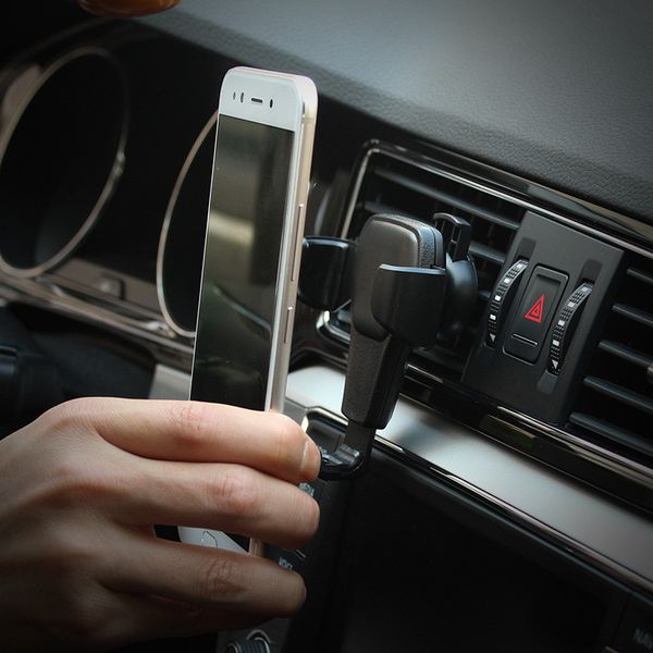 

gravity bracket universal car phone holder for phone in car air vent mount stand no magnetic mobile holder