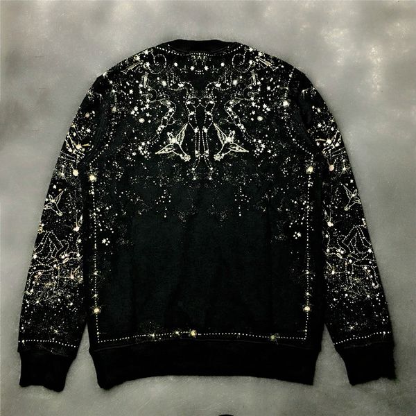 

mens designer hoodies givh3 new fashion brand luxury satellite clothes with stars in the sky quality, Black