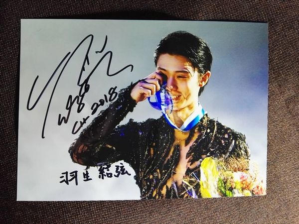 

hand signed yuzuru hanyu autographed p 5*7 6 versions 112020