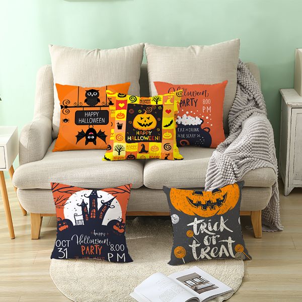

halloween pumpkin throw pillow cover pillowcases home decorative sofa car bed throw cushion cover