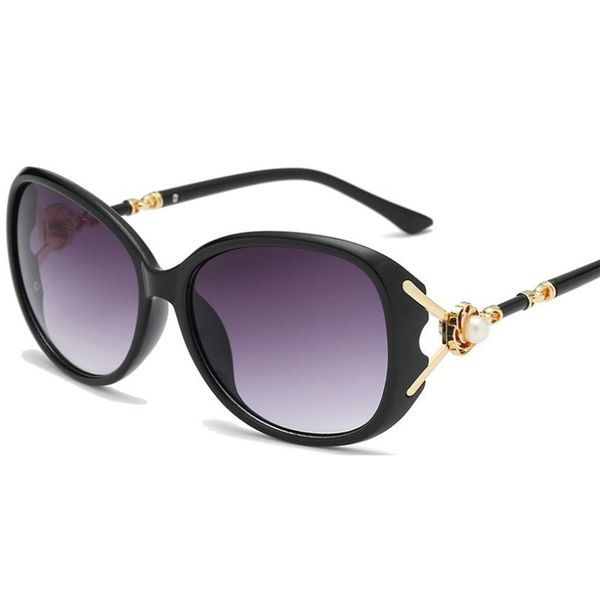 

fashion women temperament sunglasses pearl sun glasses anti-uv spectacles eyeglasses adumbral goggle sun glasses a++ 6 colors available, White;black