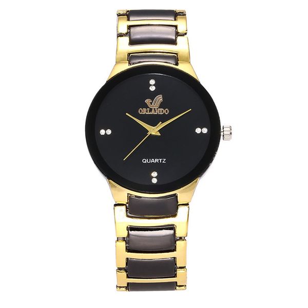 

reloj mens fashion watch sport quartz luxury black watches stainless steel business wristwatches clock hours relogio masculino, Slivery;brown