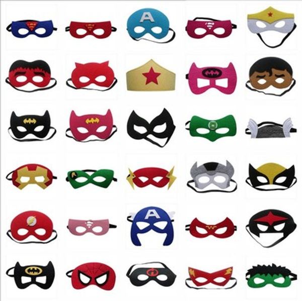 

50pcs kids cosplay mask : endgame superhero iron man thor boys girls halloween party masquerade props
