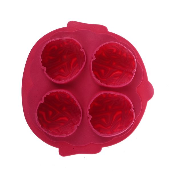 

fun замораживание brain shaped ice cube tray делает 4 кубики мороженое инструменты